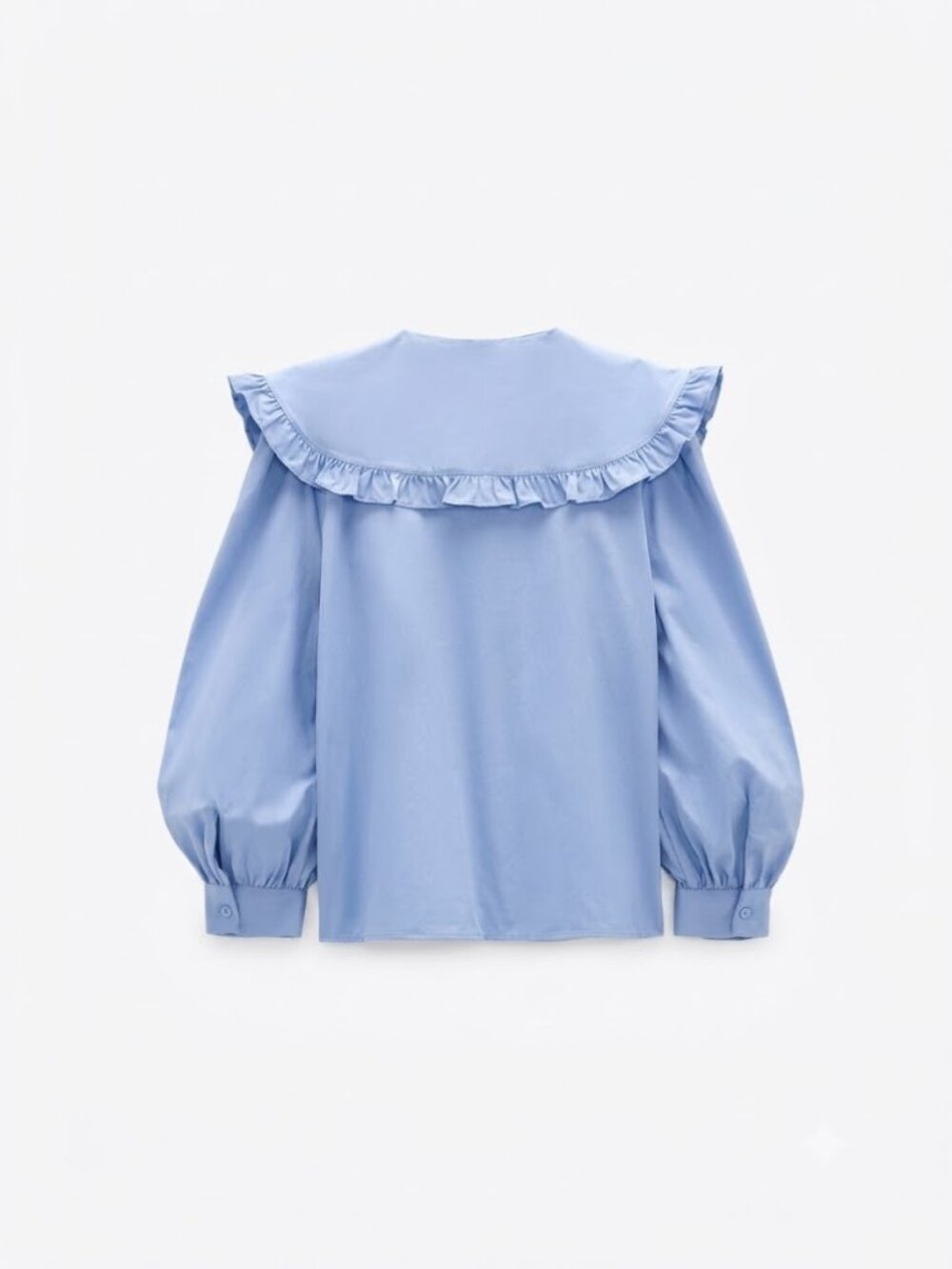 Zara Poplin Blouse With Peter Pan Collar - XS - Picture 7 of 7